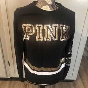 PINK brand Black, white and gold top